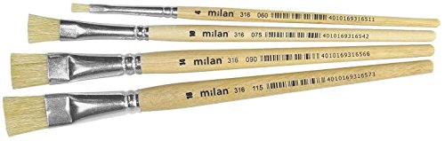Milan Pinsel Borste-flach, Größe 12