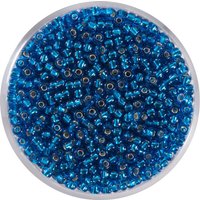 Miyuki-Rocailles - silverlined turquois von Blau