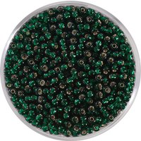 Miyuki-Rocailles - silverlined emerald von Grün