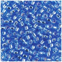 Miyuki-Rocailles - silverlined light safir Miyuki-Rocailles - silverlined light safir