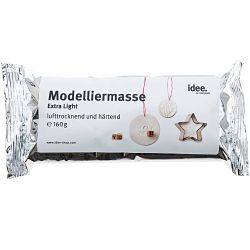 Modelliermasse extra leicht lufttrocknend weiß 160g von idee. Creativmarkt