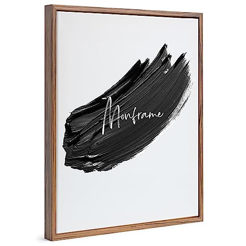 Monframe Schattenfugenrahmen - 70x90 cm - Nussbaum - für Leinwandbilder auf Keilrahmen - Leerrahmen ohne Glas und Rückwand Monframe Schattenfugenrahmen - 70x90 cm - Nussbaum - für Leinwandbilder auf Keilrahmen - Leerrahmen ohne Glas und Rückwand