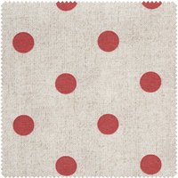 Motiv-Stoff Leinenoptik "Große Punkte" - Rot Motiv-Stoff Leinenoptik "Große Punkte" - Rot von Beige
