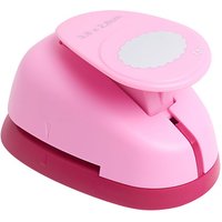 Motivlocher Oval gezahnt, 3,8 cm von Pink