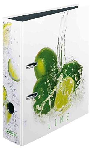 Motivordner diverse Motive zur Auswahl Ordner maX.file A4 Innenspiegel sw Rückenbreite 8 cm (10, Fresh Fruit Limette)