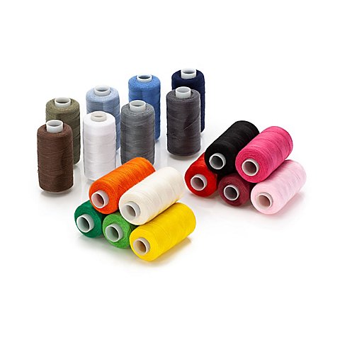 Nähgarn im Sparpaket "Bunt", 18 Spulen à 500 m Nähgarn im Sparpaket "Bunt", 18 Spulen à 500 m von buttinette
