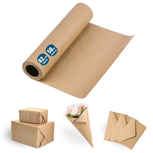 Natürliches Kraftpapier, 62 cm x 50 m Natürliches Kraftpapier, 62 cm x 50 m von Espirito Rebelde