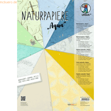 Ludwig Bähr Naturpapier Aqua 23x33cm VE=10 Blatt Ludwig Bähr Naturpapier Aqua 23x33cm VE=10 Blatt von Ludwig Bähr