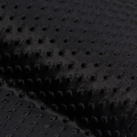 Noppen-Fleece "Minky", schwarz Noppen-Fleece "Minky", schwarz
