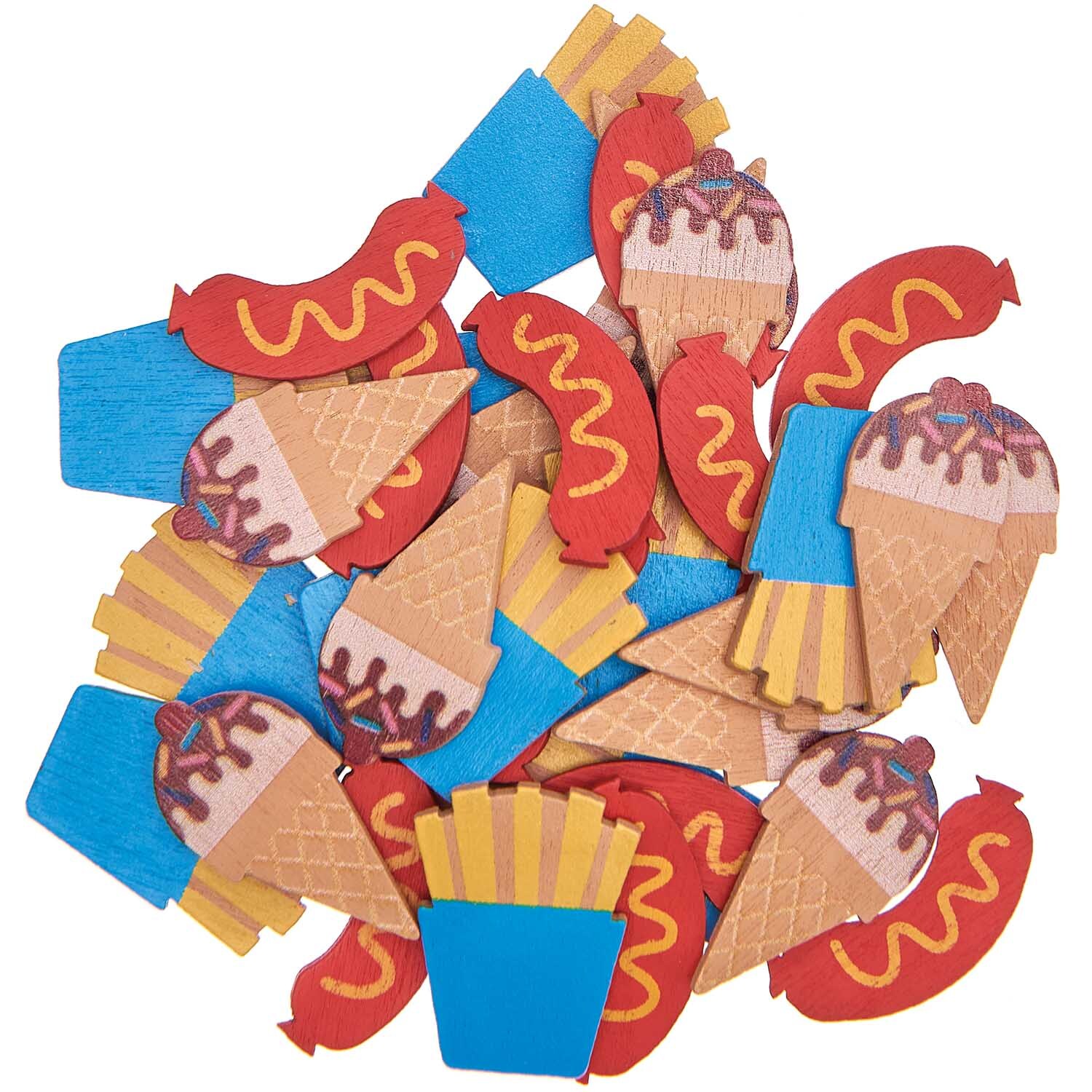 Holzstreu Snack Mix 36 Stück Holzstreu Snack Mix 36 Stück von Rico Design