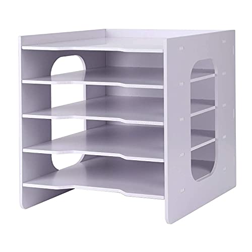 haozaikeji Organizer Schreibtischablage A4 Aufbewahrungssystem Schreibtisch Dokumentenablage Holz Ablagefächer Büro Schultisch Organisation Papier Ordner Ablage Dokumente Büro Organisation Briefe Schr von haozaikeji