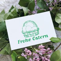 Ostern Holzstempel - Eierkorb (40x30 mm)