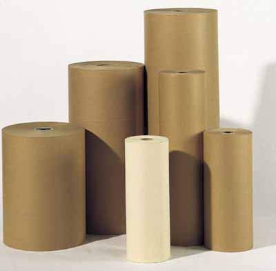 Packpapier Natron-Mischpapier, 120cm breit, 80g/qm, Rollendurchm.210mm, braun, ca.30kg/Rolle, 1 Rolle