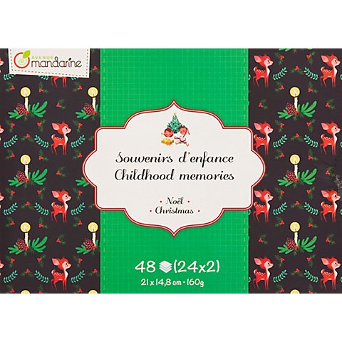 Papierblock "Weihnachten", 21 x 14,8 cm, 48 Blatt Papierblock "Weihnachten", 21 x 14,8 cm, 48 Blatt