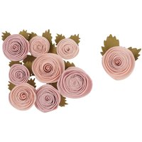 Papierblumen "Rosé", 9er-Set von Rot