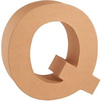 Papp-Buchstabe - Buchstabe "Q" von Braun