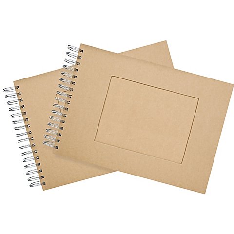 Pappalbum, mit Sichtfenster, 21 x 15 cm, 60 Blatt, 2 Stück Pappalbum, mit Sichtfenster, 21 x 15 cm, 60 Blatt, 2 Stück