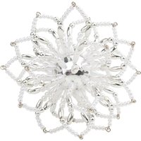 Perlenstern-Komplettset "Ice Flower" von Silber