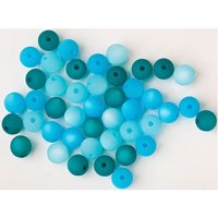 Polaris-Perlen-Mix, 6mm - Blau von Blau