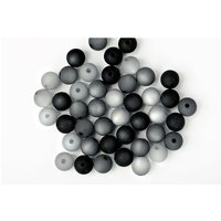 Polaris-Perlen-Mix, 6mm - Schwarz von Schwarz