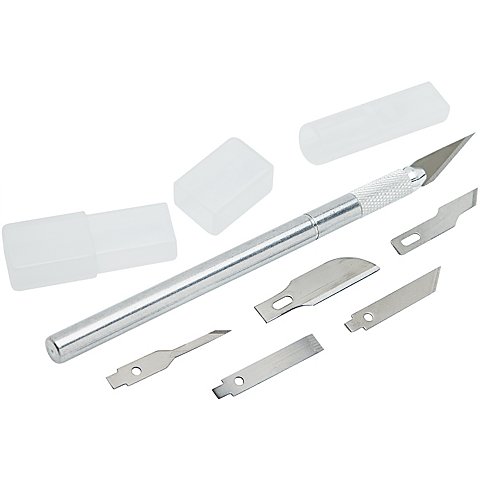 buttinette Präzisionsmesser-Set, 1 Messer mit 6 Klingen von buttinette