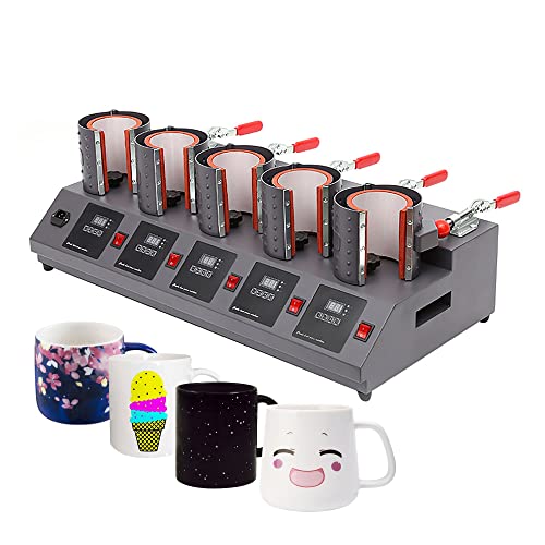 Professionelle Transferpresse für selbstgemachte Becherbecher mit einem Durchmesser von 7,5–9 cm, Sublimations-Heißpressmaschine 5-in-1-Wärmetransfermaschine für Digitale Becherdruckmaschine 180–200 Professionelle Transferpresse für selbstgemachte Becherbecher mit einem Durchmesser von 7,5–9 cm, Sublimations-Heißpressmaschine 5-in-1-Wärmetransfermaschine für Digitale Becherdruckmaschine 180–200