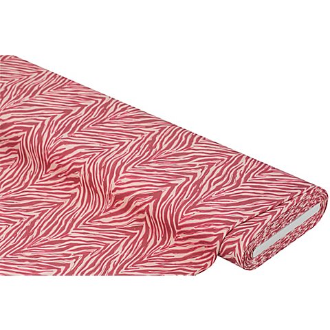 Reiner Baumwolljersey "Zebra", rosa-color