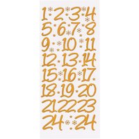 Reliefsticker "Große Adventszahlen" - Gold Reliefsticker "Große Adventszahlen" - Gold von JeJe