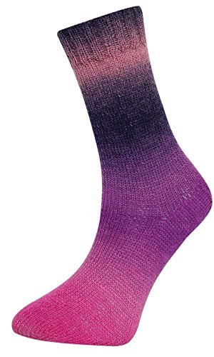 Rellana Flotte Socke Kolibri 4-fach Sockenwolle 100g rose-pink-lila (6207)