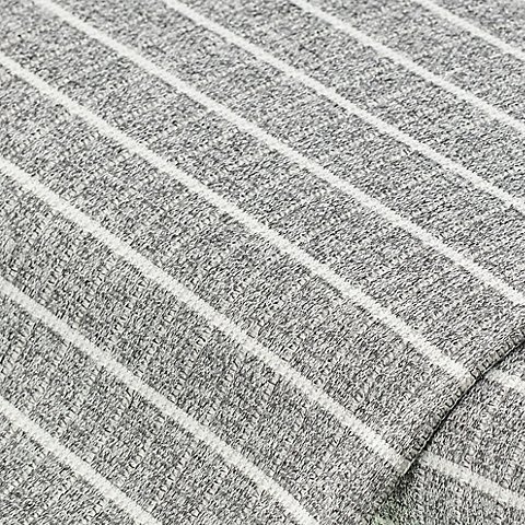 Rippen-Strickstoff "Streifen", grau/weiß Rippen-Strickstoff "Streifen", grau/weiß