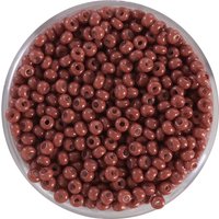 Rocailles, satte Farben, 2,6mm - Mittelbraun Rocailles, satte Farben, 2,6mm - Mittelbraun