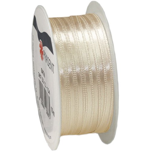 Satinband, B: 3mm L: 10m, Creme [Spielzeug]