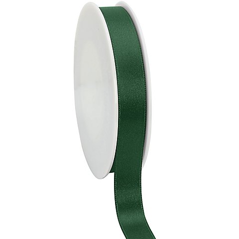Satinband, dunkelgrün, 15 mm, 50 m Satinband, dunkelgrün, 15 mm, 50 m