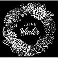 Schablone "Love Winter" Schablone "Love Winter" von Stamperia