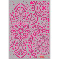 Schablone "Mandala Flowers", DIN A4 von Pronty Crafts