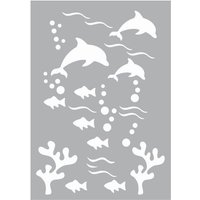 Schablone "Unterwasserwelt" von Weiß