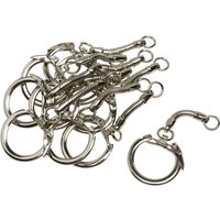 Schlüsselring mit Kette, 10 Stück Schlüsselring mit Kette, 10 Stück von Silber