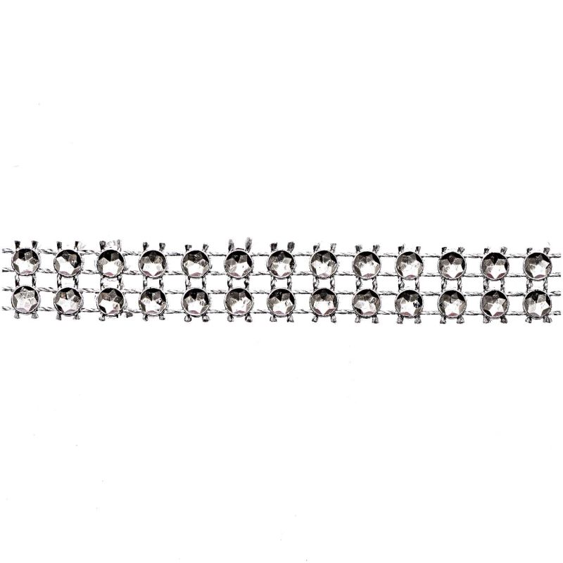 Schmuckband mit Strass silber 9mm 9m Schmuckband mit Strass silber 9mm 9m von idee. Creativmarkt
