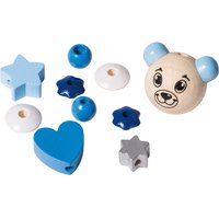 Schnullerketten Holzperlen "Teddy" von Blau