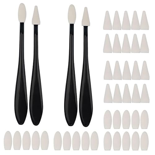 SinChic Schwamm Papierwischer Set, 4 PCS Hochglanz Detail Radierstifte, 40 Schwammköpfe, Malspachtel für Malen und Skizzieren von SinChic