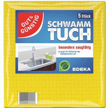 Schwammtuch - 5 Stück.