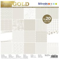 Scrapbook-Block "GOLD" von Artemio