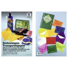 Seidenraupen-Transparentpapier 42 g/qm 23 x 33 cm - 10 Blatt sortiert in 10 Farben von Ursus