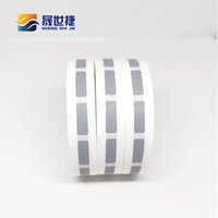 Shengshijie 5x15mm 1000pcs/Rolls Scratch Off Sticker Label Grey For Cover Card Wedding Party Game business promotions, etc