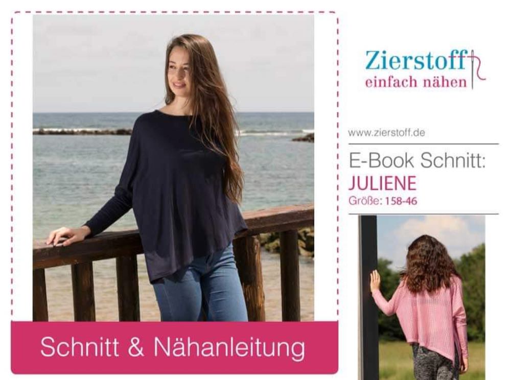 Shirt asymmetrisch "JULIENE" - Schnitt & E-Book, Gr 158 - Damengr. 46 Shirt asymmetrisch "JULIENE" - Schnitt & E-Book, Gr 158 - Damengr. 46
