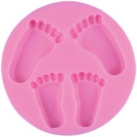 Silikonform "Füßchen" von Pink