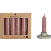 Spitzkerzen, 6er-Set - Mauve von IDEAS 4 Seasons