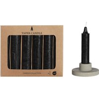 Spitzkerzen, 6er-Set - Schwarz von IDEAS 4 Seasons