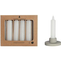 Spitzkerzen, 6er-Set - Weiß von IDEAS 4 Seasons