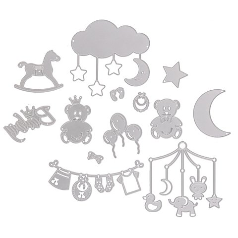 buttinette Stanzschablonen-Set "Baby", 1–10,5 cm, 13-teilig buttinette Stanzschablonen-Set "Baby", 1–10,5 cm, 13-teilig von buttinette